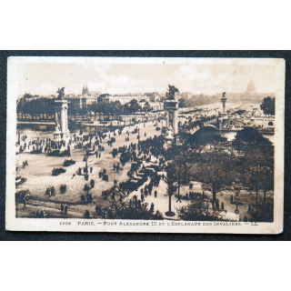 Carte postale de Paris 1938 Pont Alexandre III et l'Esplanade des Invalides