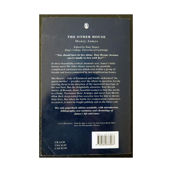 The Other House de Henry James aux Editions Everyman J. M. Dent London