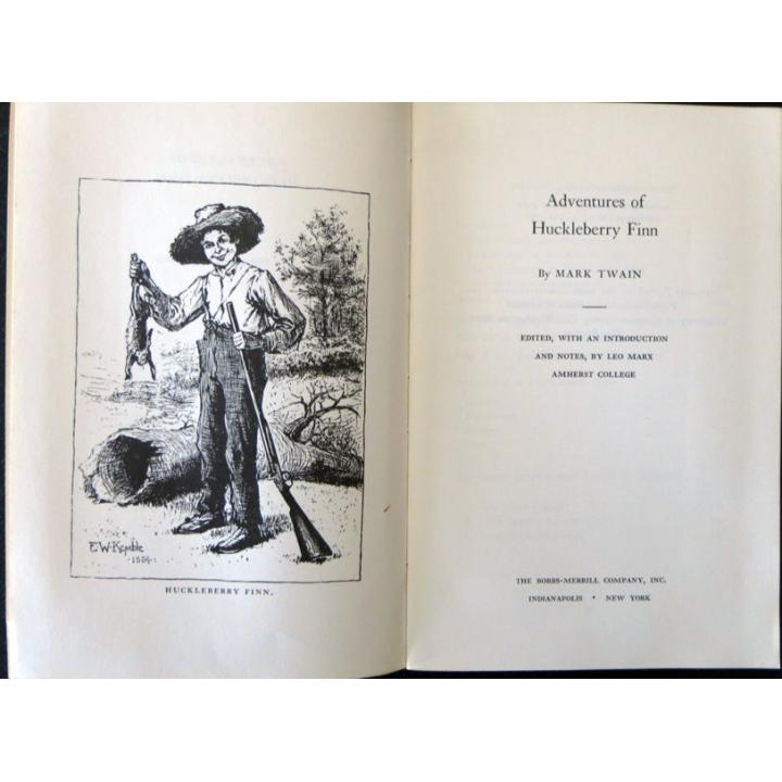 Adventures of Huckleberry Finn de Mark Twain aux Editions The Bobbs-Merrill compagny inc. (1967)