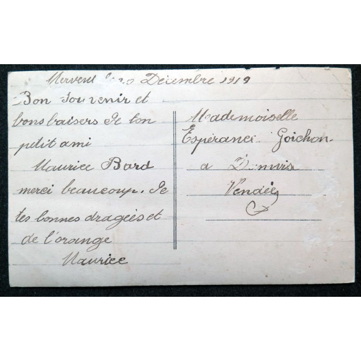 Carte postale Heureux Noël 1919