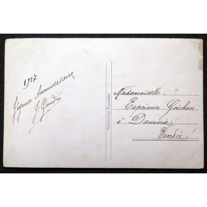 Carte postale d'Anniversaire 1917