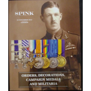 Catalogue SPINK sur les médailles militaires anglaises novembre 2012