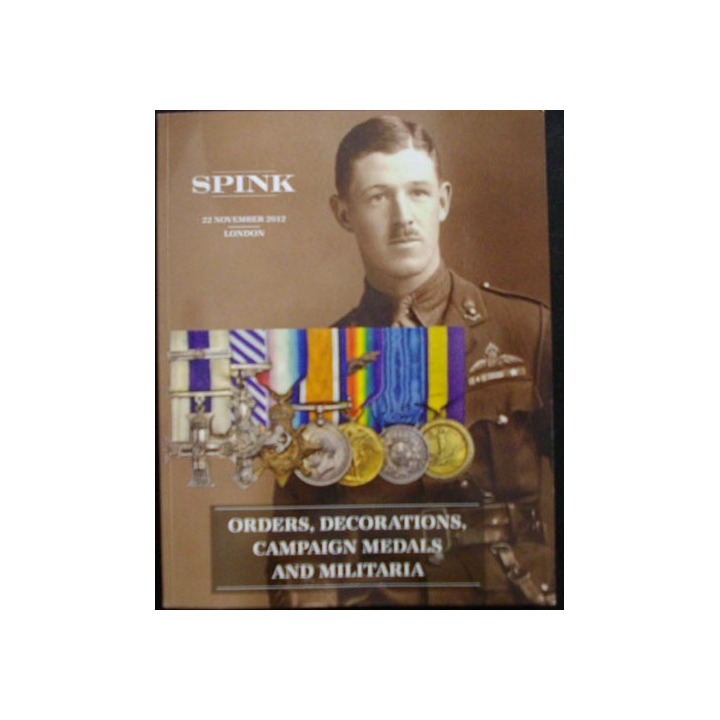 Catalogue SPINK sur les médailles militaires anglaises novembre 2012