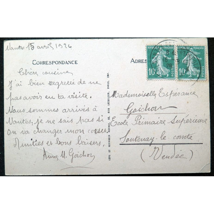 Carte postale Nantes n° 1 Panorama