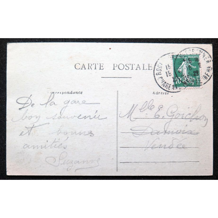 Carte postale Rochefort n° 73 Salle d'Armes de l'Arsenal 1922 timbrée