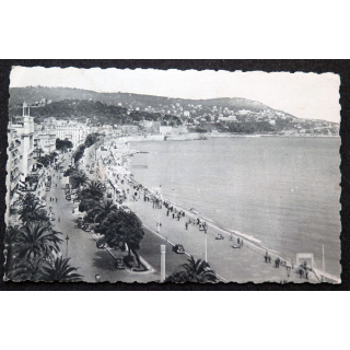 Carte postale Nice n° 46 Promenade des Anglais Le Mont Boron 1950