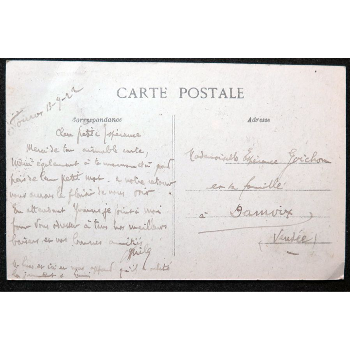 Carte postale Fouras embarquement de Napoléon sur le Bellephoron