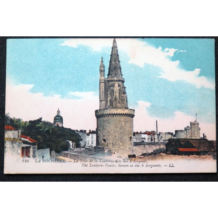 Carte postale La Rochelle n° 116 La Tour de la Lanterne dite des 4 serpents