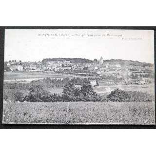 Carte postale Montmirail (Marne) Vue générale pris de Monteonpot