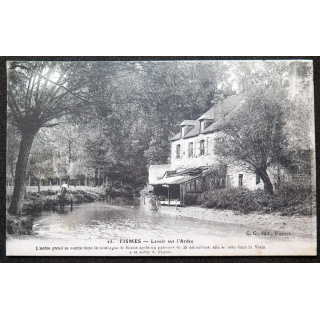 Carte postale Fismes n° 25 Lavoir sur l'Ardre