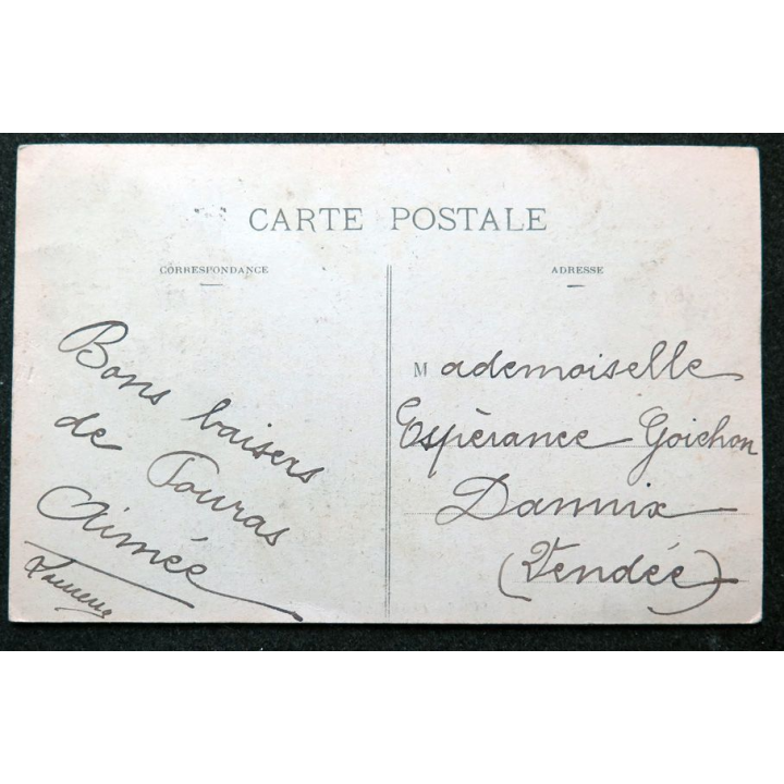 Carte postale Sur la Plage n° 94 Une Lame de fond 1918 timbrée