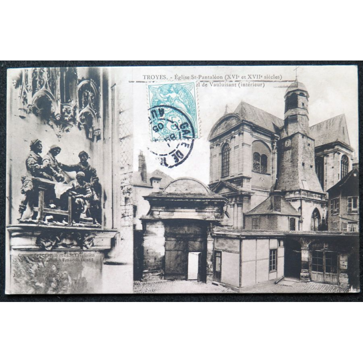 Carte postale Troyes Eglise Saint Pantaléon