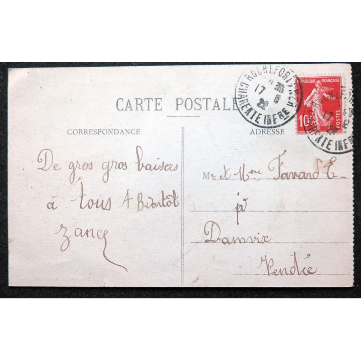 Carte postale Rochefort sur mer n° 3 La Poste 1922 timbrée