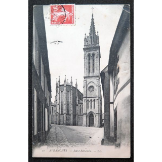 Carte postale Avranches n° 21 Saint Saturnin 1910 ? Timbrée