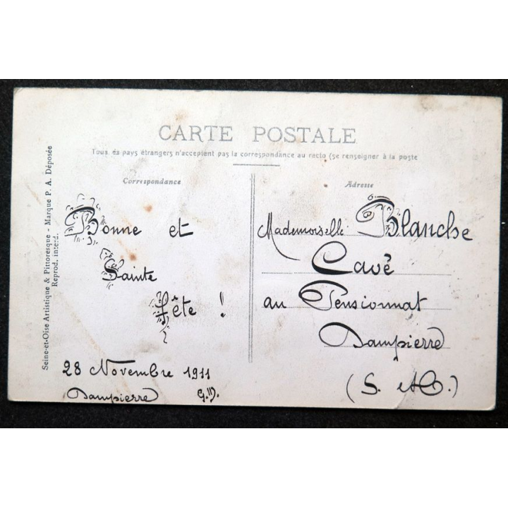 Carte postale Arpajon n° 26 Chalet dans l'île d'Arpajon timbrée 1911