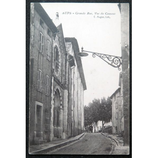 Carte postale Aups Grande Rue, Vue du Couvent 
