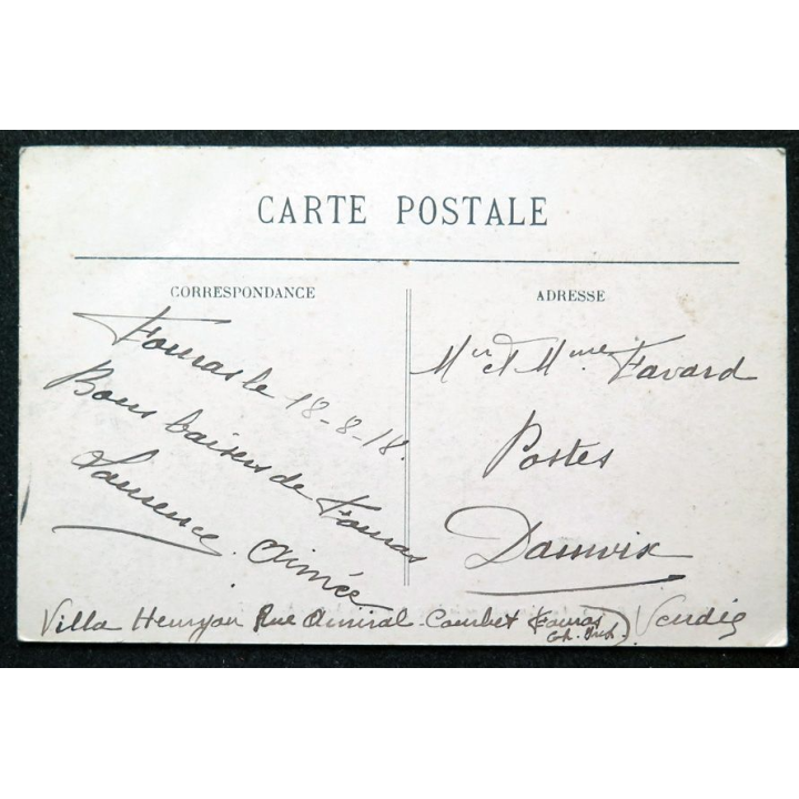 Carte postale Fouras Les Bains n° 37 Vue d'ensemble de la Plage prise de la mer