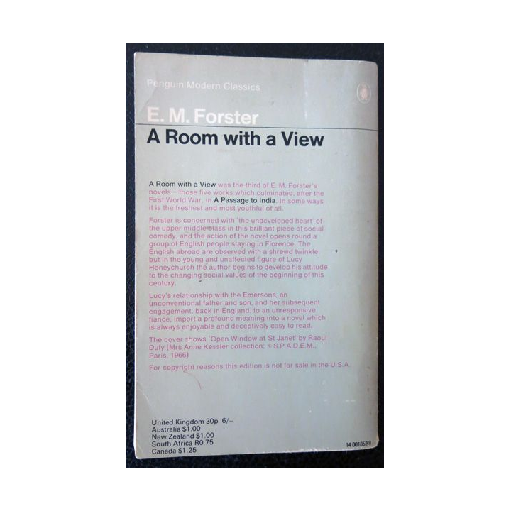 A Room with a view de E. M. Forster aux Editions Penguin Books