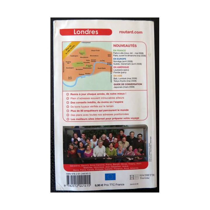 Le Guide du Routard - Londres 2008 avec plan aux éditions Hachette