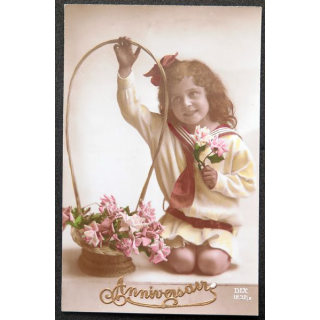 Carte postale d'Anniversaire 1918