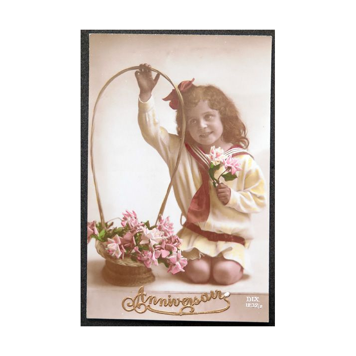 Carte postale d'Anniversaire 1918