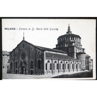 Carte postale Milano tempio di S. Maria delle Grazie