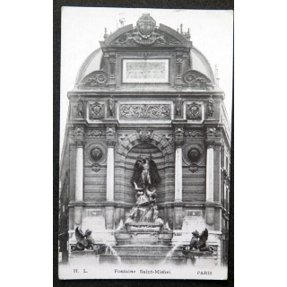 Carte postale Paris Fontaine Saint Michel