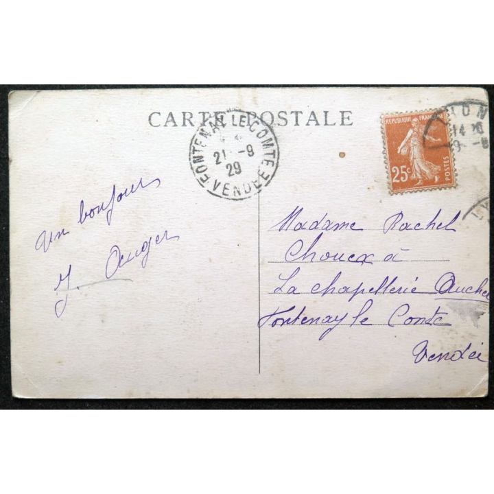 Carte postale Lyon n° 3 Pont Galliéni 1929 timbrée
