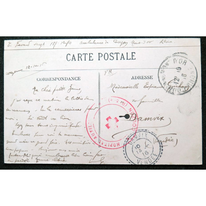 Carte postale Rochet Aillée (Rhône) n° 1040 Route du célèbre chansonnier Pierre Dupont
