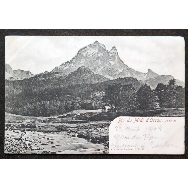 Carte postale Pic du Midi 1904 timbrée