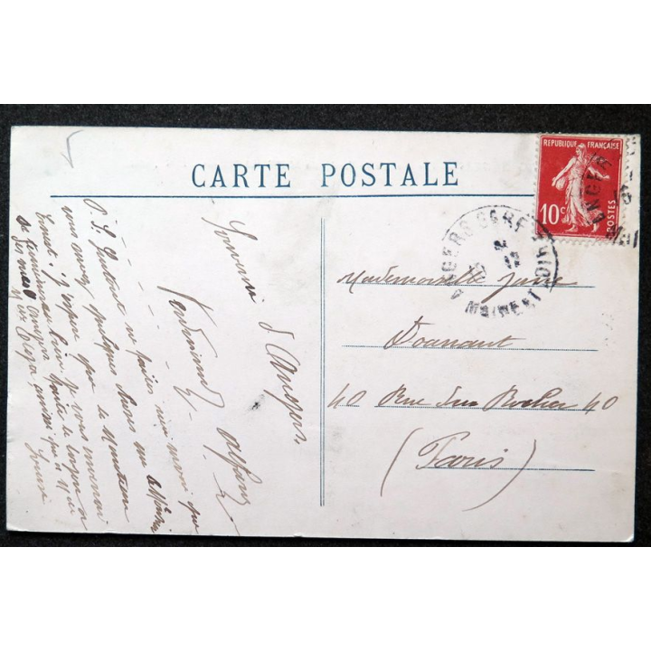 Carte postale Angers Vue générale du jardin du Mail (grignotée en surface)