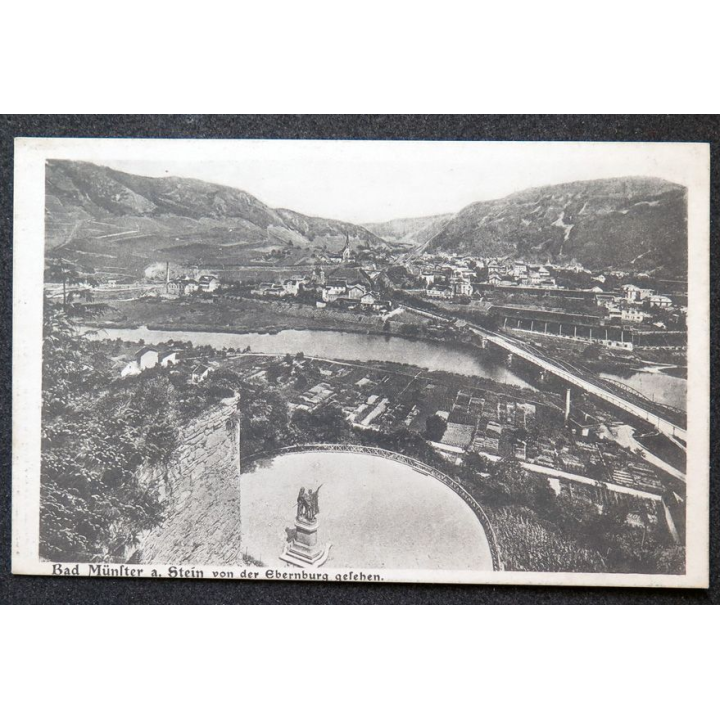 Carte postale Bad Münster a. Stein von der Ebernburg gesehen