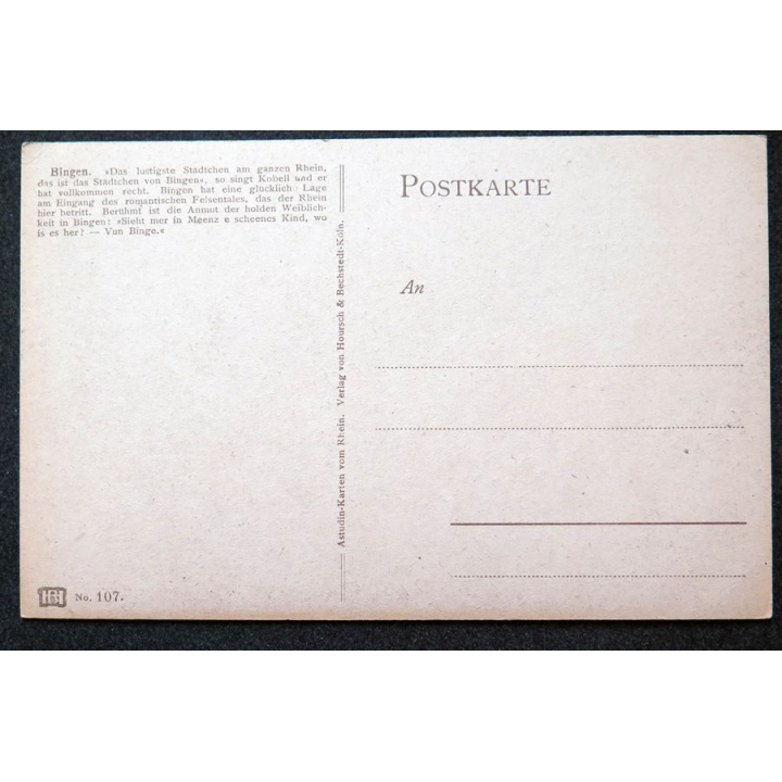 Carte postale Bingen n° 107