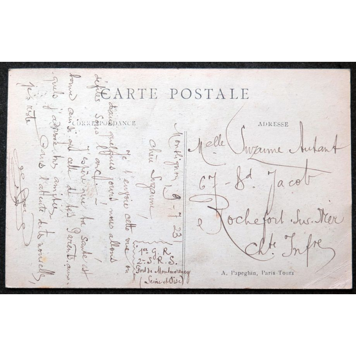 Carte postale Paris n° 443 L'arc de Triomphe, Tombe du soldat Inconnu et Place de l'Etoile 1923 timbrée