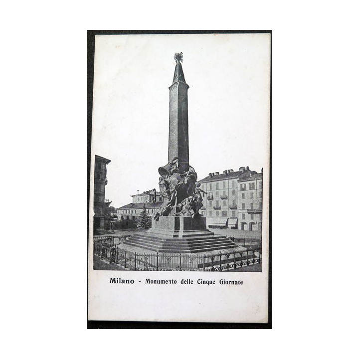 Carte postale Milano Monumento Delle Cinque Giornate