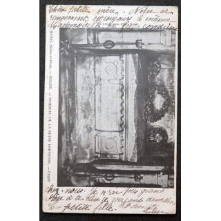 Carte postale Rueil Eglise Tombeau de la Reine Hortense Crypte 1909 timbrée