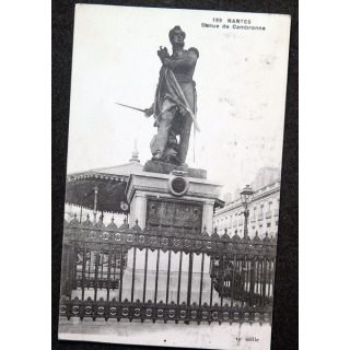 Carte postale Nantes n° 189 Statue de Cambronne 1912