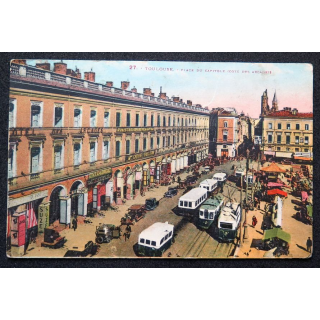 Carte postale Toulouse n° 27 Place du Capitole 1940