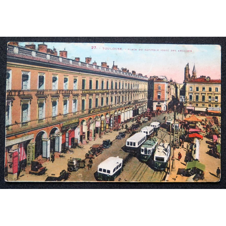 Carte postale Toulouse n° 27 Place du Capitole 1940