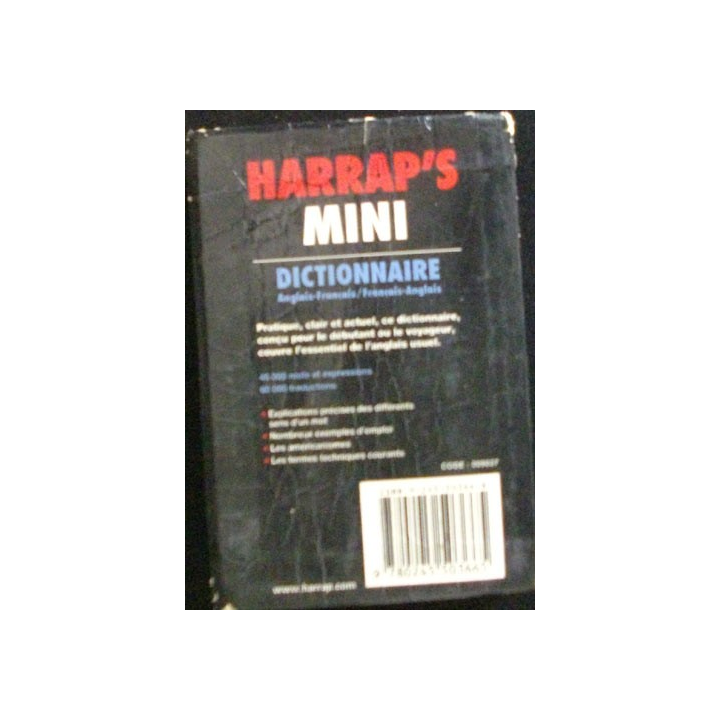 DICTIONNAIRE MINI HARRAP'S FRANÇAIS-ANGLAIS / ANGLAIS-FRANÇAIS