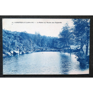 Carte postale Aigrefeuille N° 14 La Maine au moulin des Epinards 1928