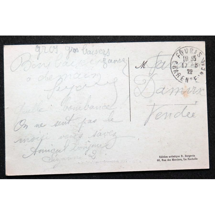 Carte postale Fouras n° 4834 Entrée du Casino 1922