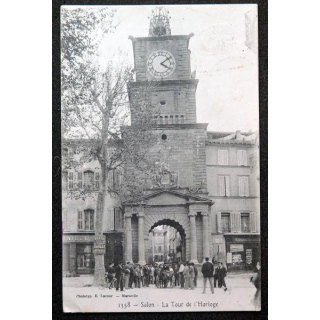 Carte postaleSalon N° 1358 La Tour de l'Horloge 1908 timbrée