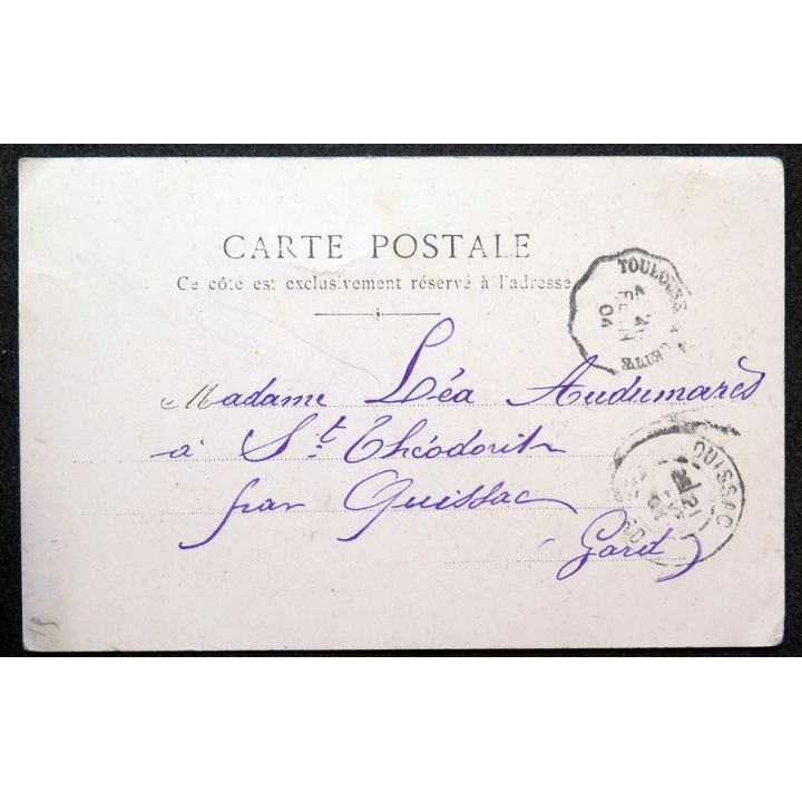 Carte postale Portrait de jeune femme 1904 timbrée