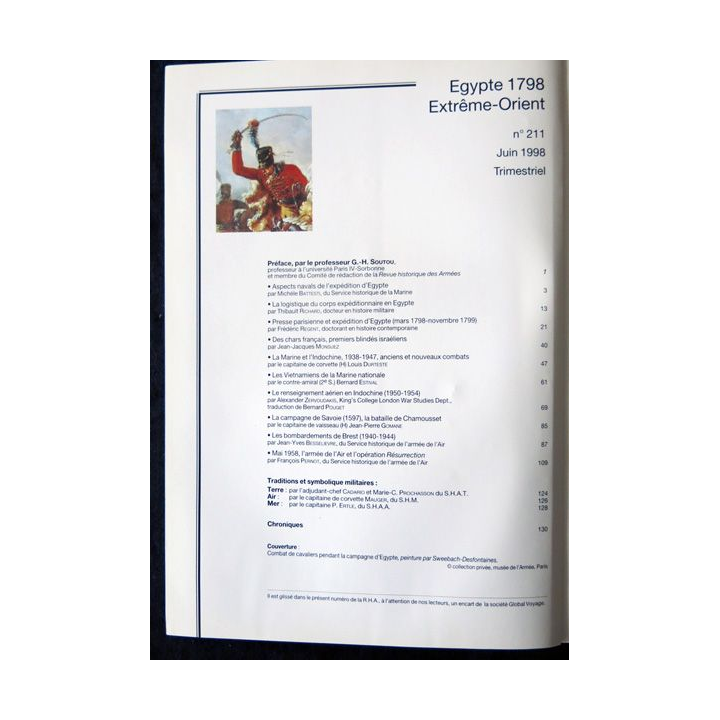 Revue historique des armées - N° 211 - juin 1998