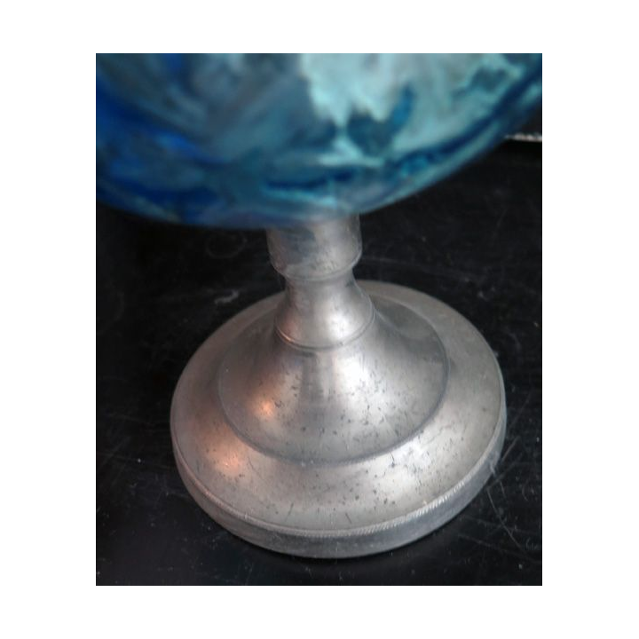 Lampe à pétrole ancienne hauteur 46 cm base 10 cm de diamètre déposé n° 107