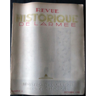 Revue historique de l'armée - 1° année N°2 - octobre 1945 avec cartes pliées à l'intérieur