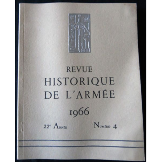 Revue historique de l'armée - 22° année N°4 - novembre 1966 - insigne  Drago sur la couverture