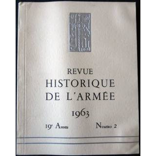 Revue historique de l'armée - 19° année N°2 - mai 1963 - insigne  Drago sur la couverture