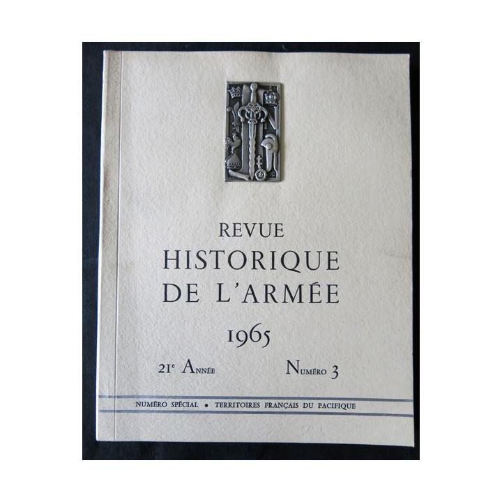 Revue historique de l'armée - 21° année N°3 - août 1965 - insigne  Drago métal sur la couverture